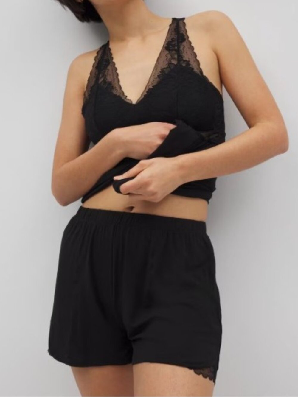 NWT Soma COOL NIGHTS Lace Cami & Lace Trim Pajama Shorts